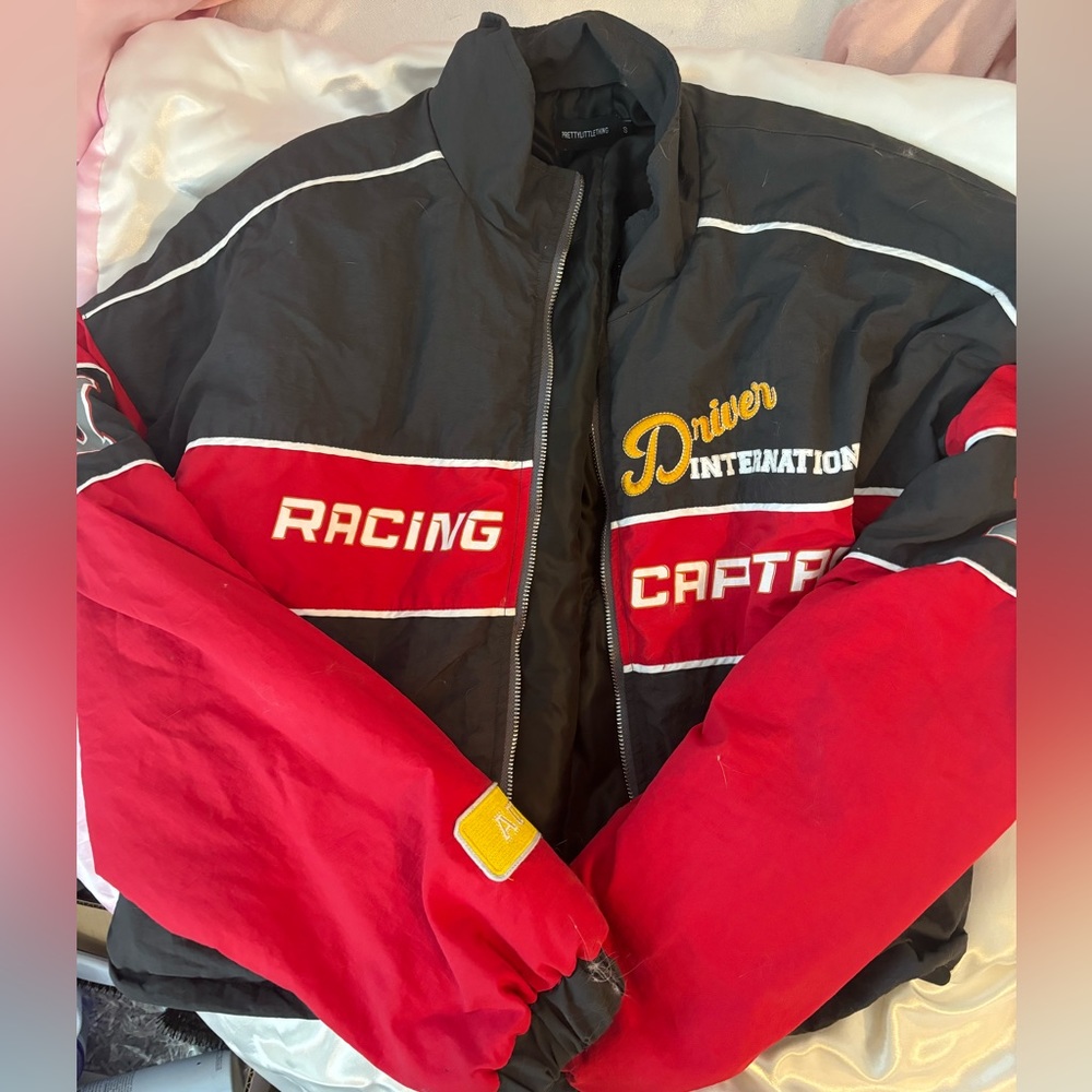 Racing jacket navy & red